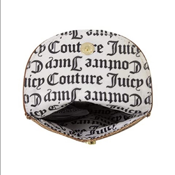 JUICY COUTURE Gothic Status Brown Love Club Cellie Purse - Picture 5 of 10